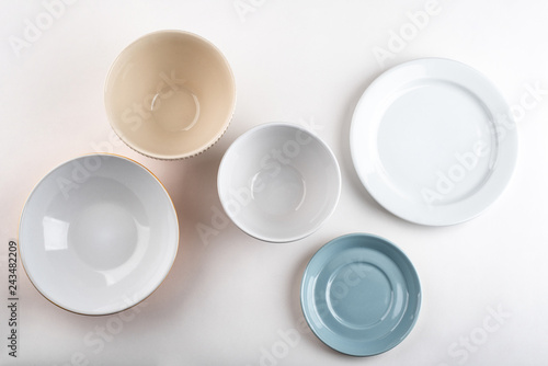 Set of different plates