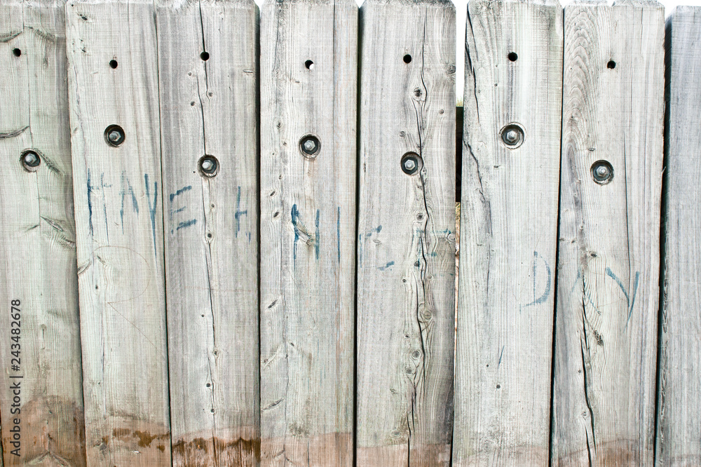 Fototapeta premium Graffiti on wood