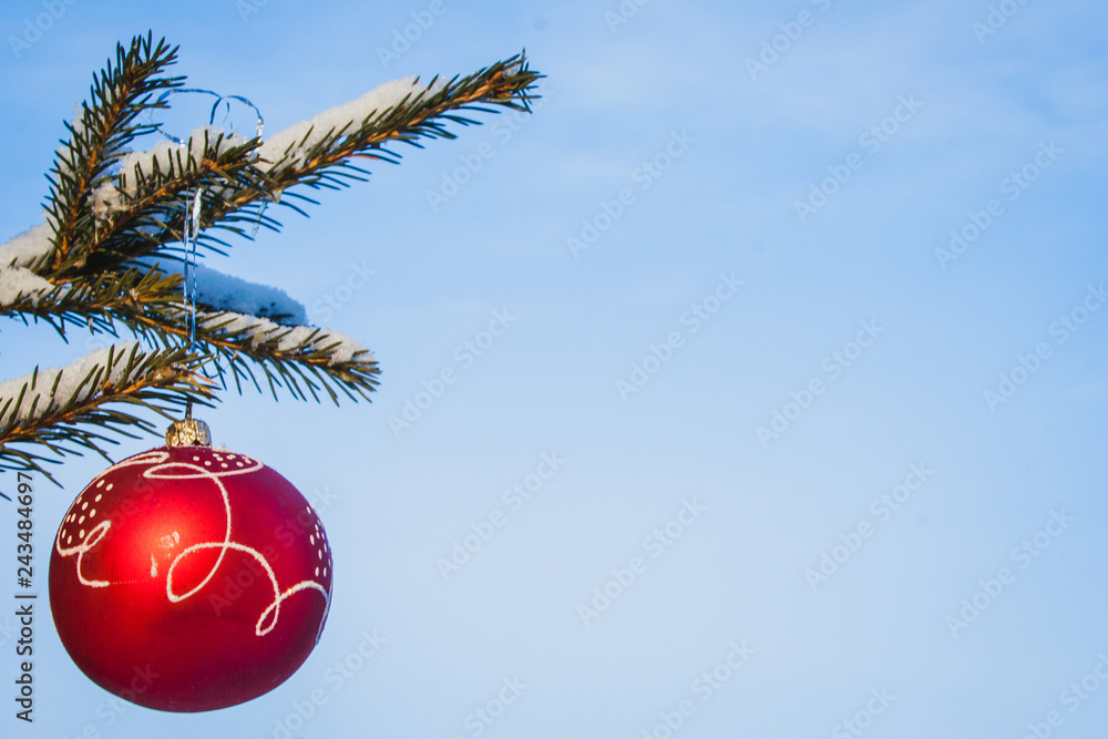 Red Christmas tree ball Red Christmas tree ball