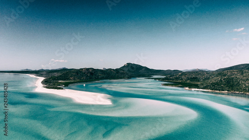Canvas Print Aerial view of Queensland beaches, Australia