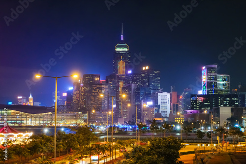 香港 湾仔 夜景