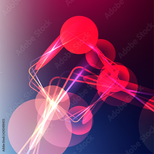 Abstract color blurred gradient background with light. Nature backdrop. Vector illustration. photo