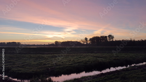 Sunrise over Biesbosch National Park, Netherlands