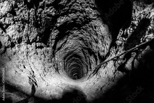 underground tunnel ancient ventilation pipe