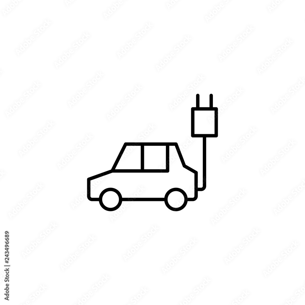 electric car  icon vector
