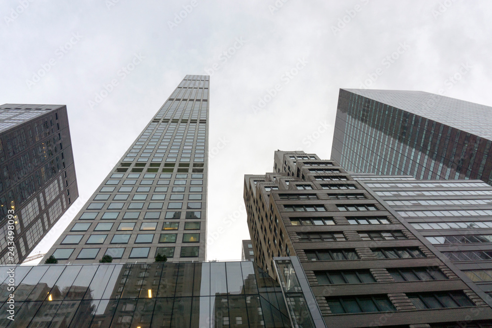 Obraz premium Skyscrapers, modern buildings in New York city