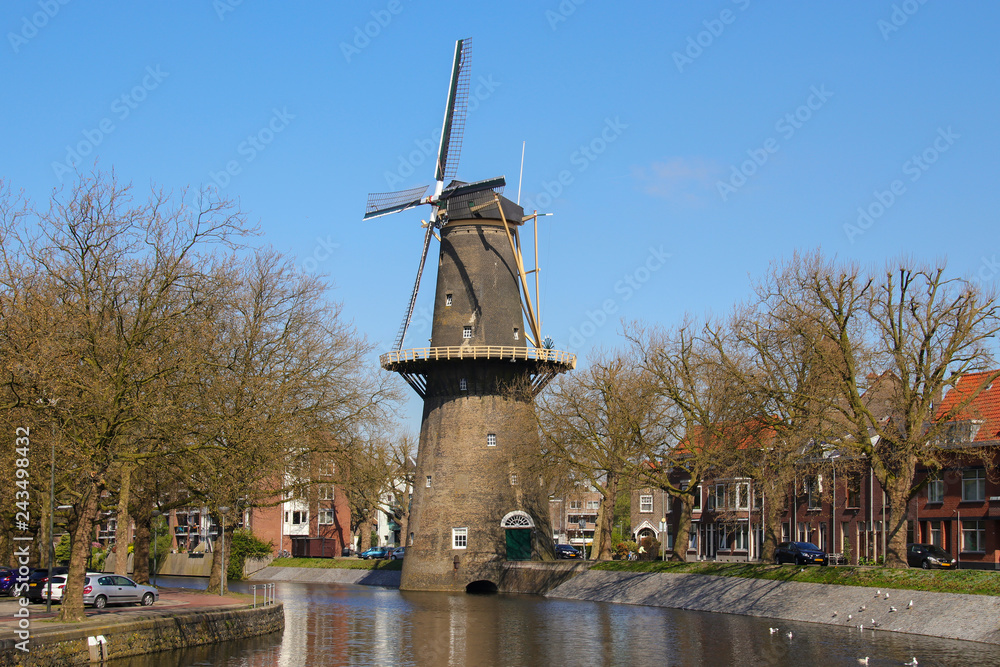 Windmill in Schiedam, Netherlands