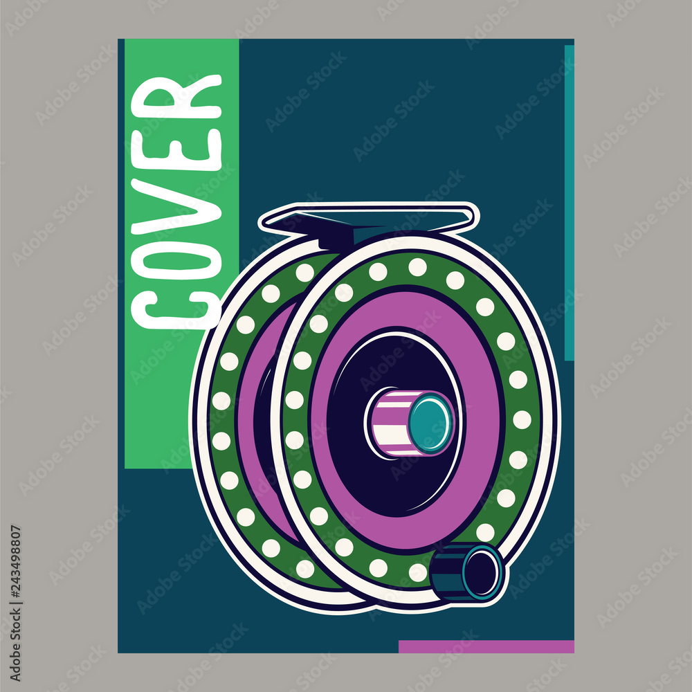 Obraz premium Fishing illustration template for logo - Vector