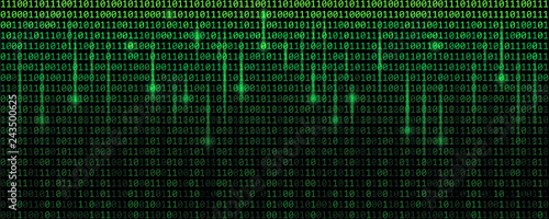 green matrix binary code web background vector illustration EPS10