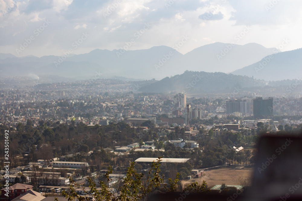 Obraz premium city of kathmandu view