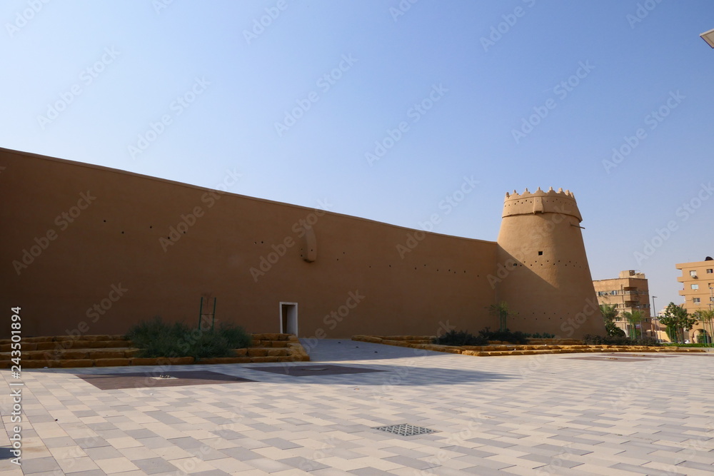 Side view of the historical Al Masmak (Riyadh fortress) Saudi Arabia Side view of the historical Al Masmak (Riyadh fortress) Saudi Arabia