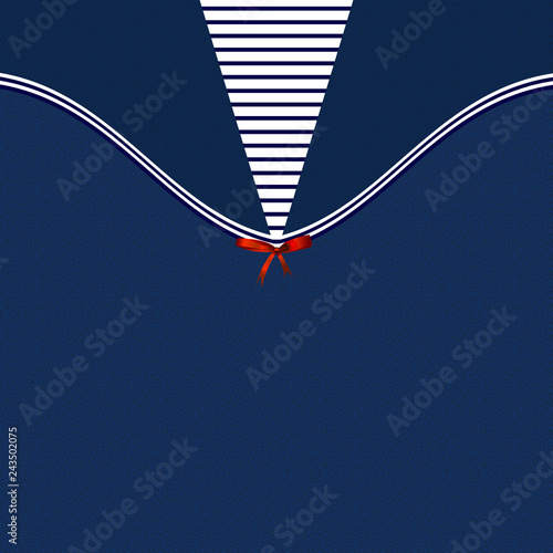 Blue Frock Printable Backround with Red Bow