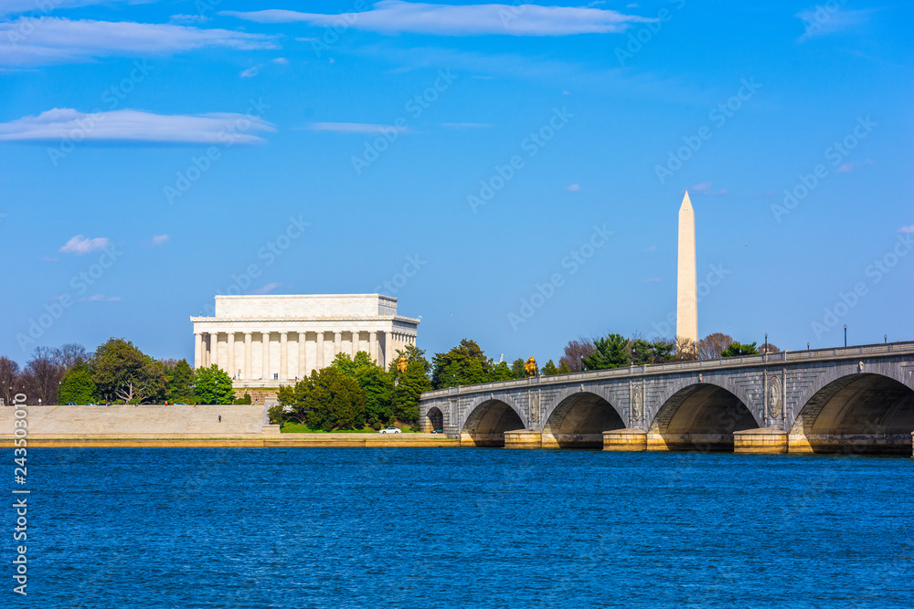 Washington DC, USA skyline on the Potomac River. Stock Photo Adobe Stock
