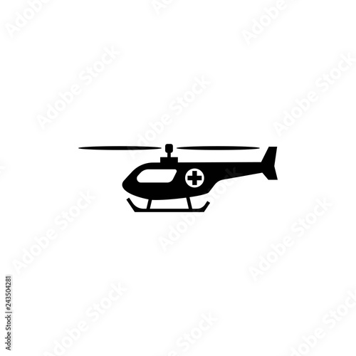 Medical Helicopter Icon - vector