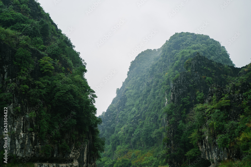 Vietnam Nature Landscape Green Mountains. Tam Coc, Ninh Binh