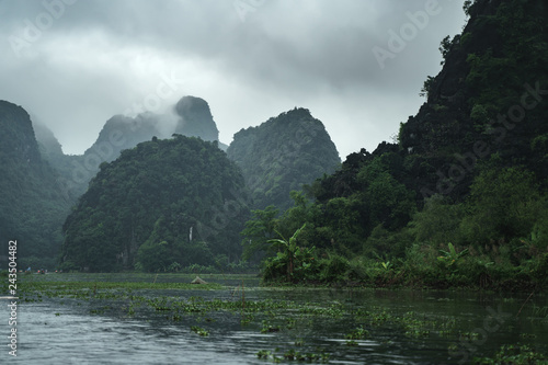 Vietnam Nature Landscape Green Mountains. Tam Coc, Ninh Binh