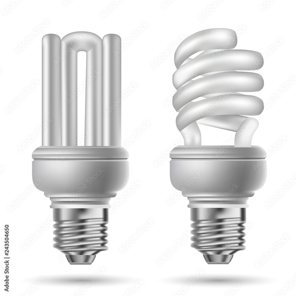 eco lamp on white background, energy saving lamp eco lamp on white background, energy saving lamp