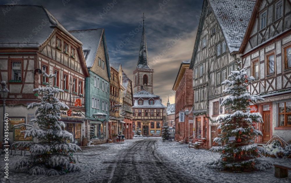 Fototapeta premium Lohr am Main / Spessart