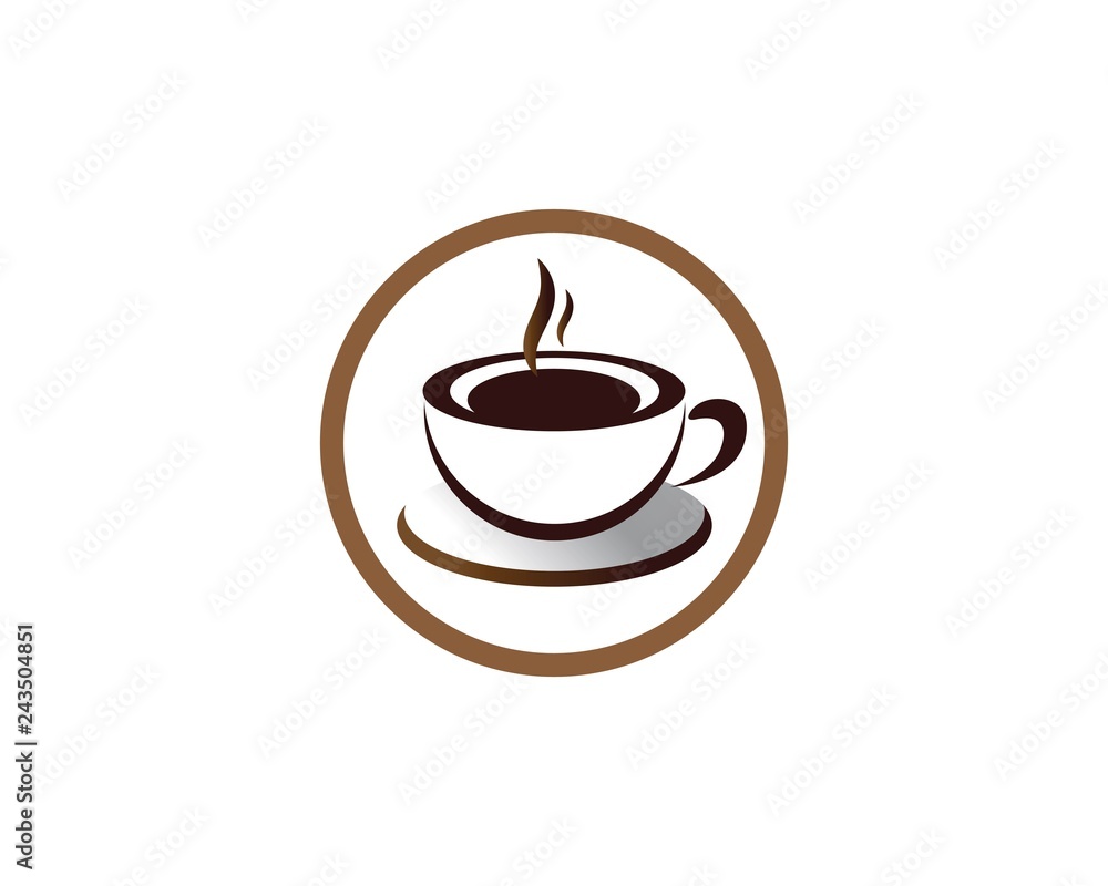 Obraz premium Coffee Beans Logo Template vector icon