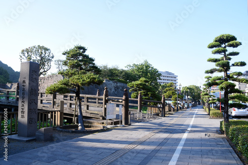 鹿児島・鶴丸城と大堀の風景