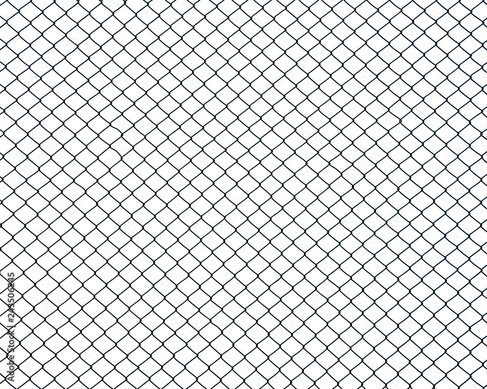 Fototapeta premium cage metal wire on pale white background
