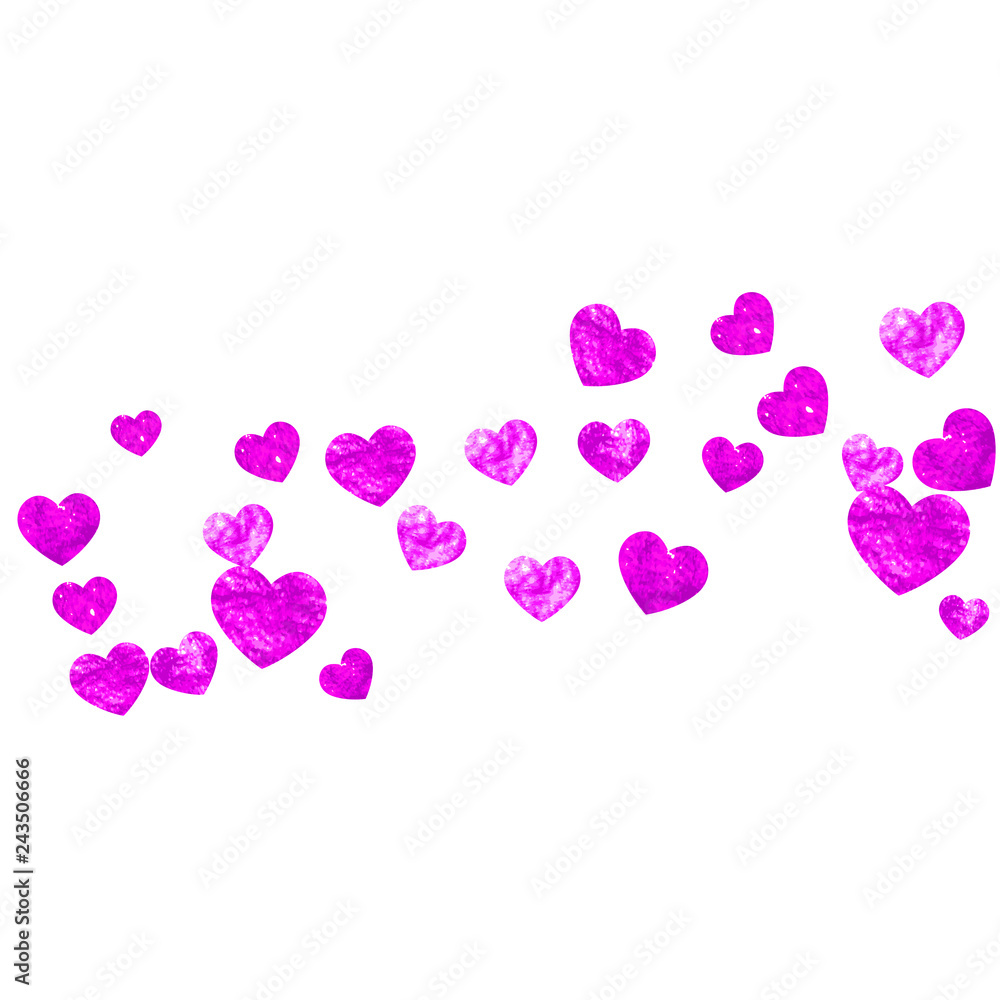 Grunge heart background for Valentines day with pink glitter. February 14th day. Vector confetti for grunge heart background. Hand drawn texture. Love theme for special business offer, banner, flyer. Grunge heart background for Valentines day with pink glitter. February 14th day. Vector confetti for grunge heart background. Hand drawn texture. Love theme for special business offer, banner, flyer.