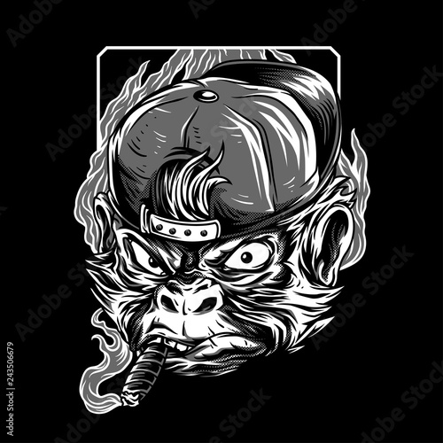 Mastermind Monkey Black & W...