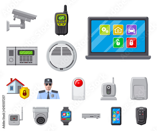 Isolated object of office and house symbol. Set of office and system stock vector illustration.