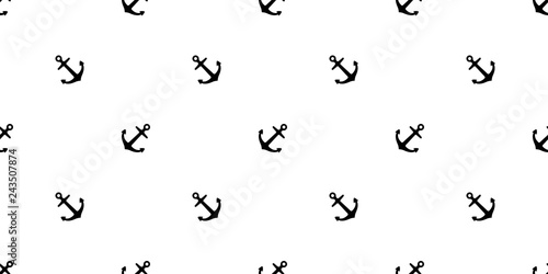 Anchor Seamless Pattern vector boat helm pirate nautical maritime tropical background isolated wallpaper illustration graphic