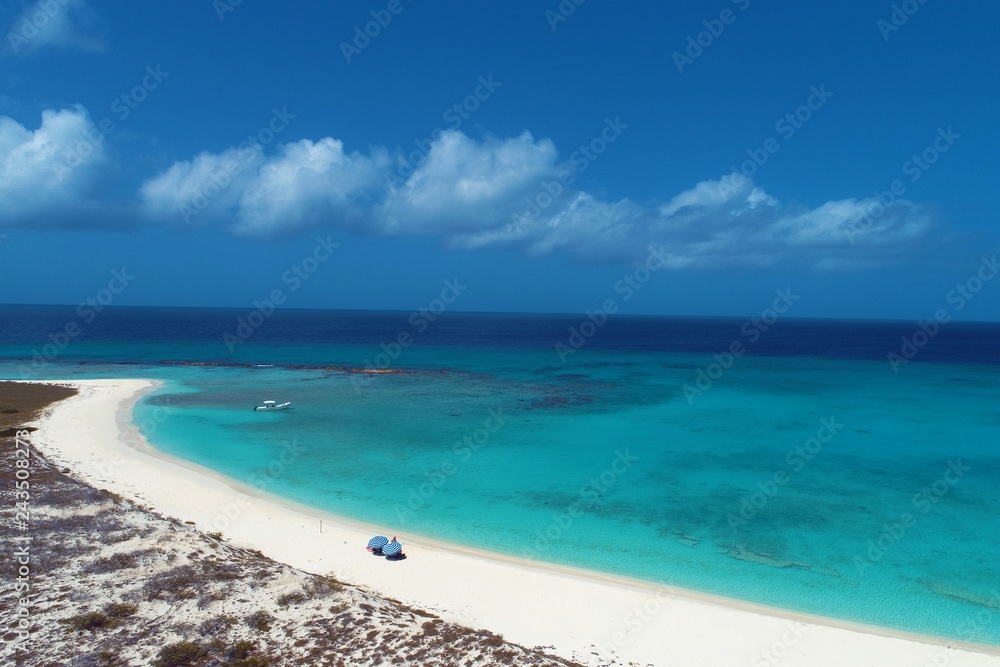 Caribbean sea, Los Roques. Vacation in the blue sea and deserted islands. Peace, dream. Fantastic landscape Caribbean sea, Los Roques. Vacation in the blue sea and deserted islands. Peace, dream. Fantastic landscape