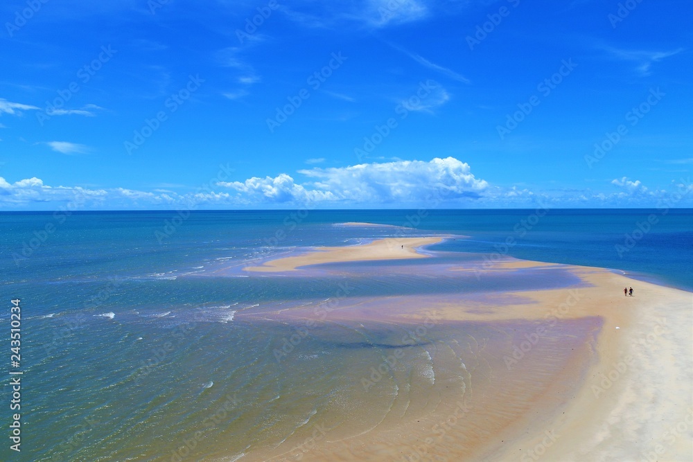 Corumbau, Bahia, Brazil: Aerial view of a beautiful sand's bank. Fantastic landscape. Great beach view Corumbau, Bahia, Brazil: Aerial view of a beautiful sand's bank. Fantastic landscape. Great beach view