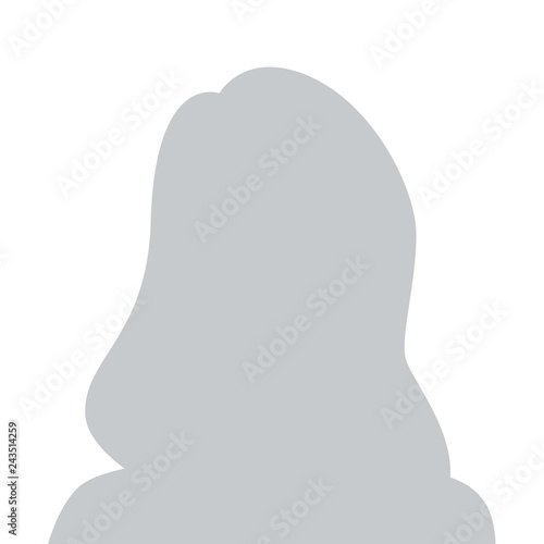 Person gray photo placeholder woman