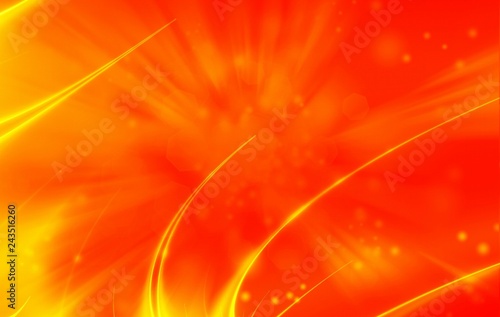 Orange glowing energetic power background