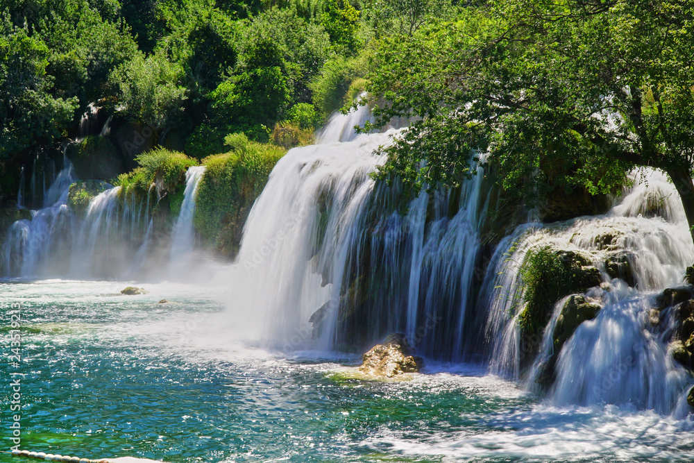 Fototapeta premium KRKA waterfalls in Croatia