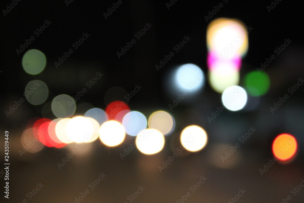 Bokeh from car lights