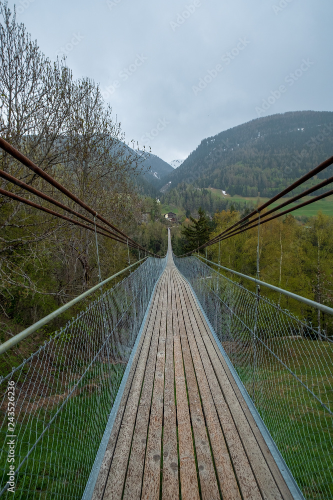 Suspension Bridge in Switzerland