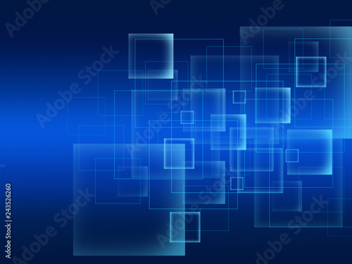 Abstract light blue background with square