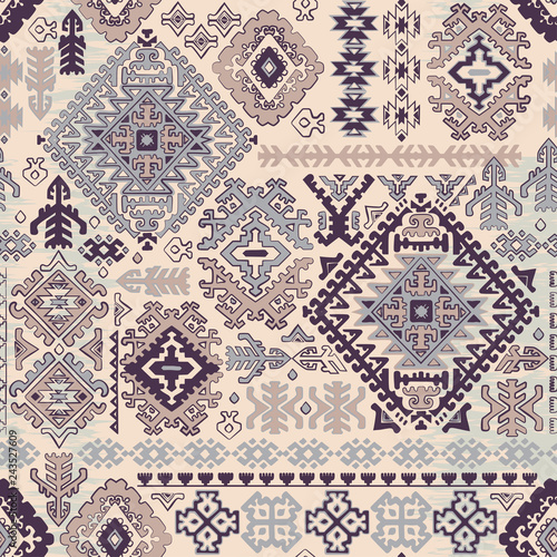 Bohemian Indian Mandala print. Vintage Henna tattoo style