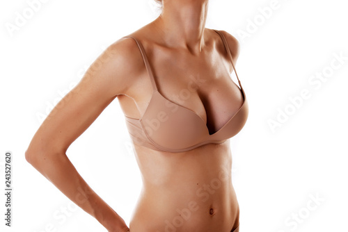 Beautiful woman with brassiere