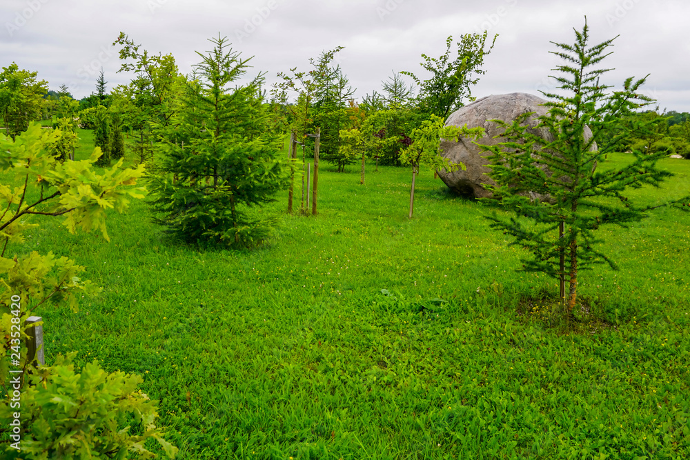 Garden in Koknese park Garden of Destinies in Latvia. Garden in Koknese park Garden of Destinies in Latvia.
