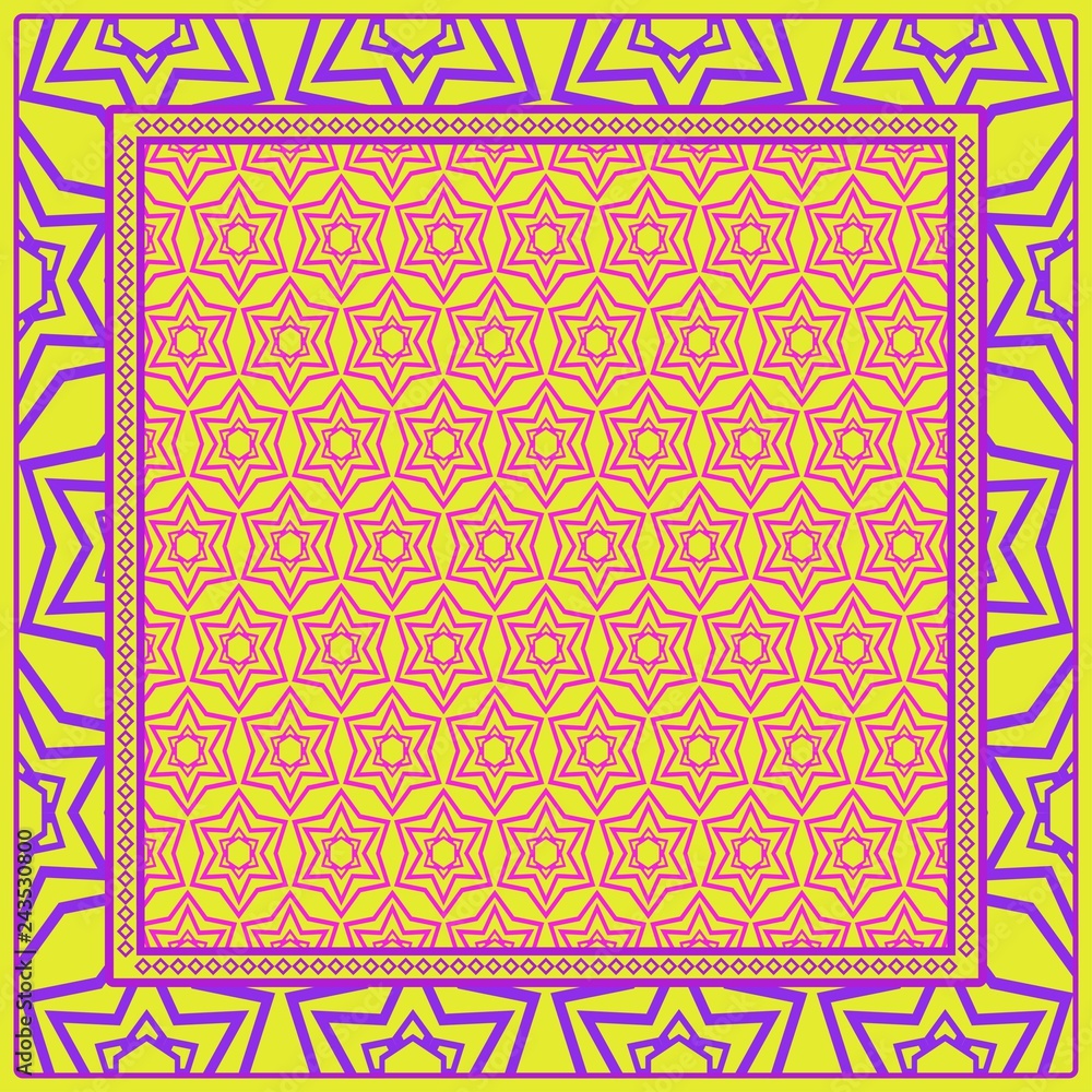 Design of a Geometric Pattern. vector. Repeating sample figure and line. For fashion interiors design, wallpaper, textile industry Design of a Geometric Pattern. vector. Repeating sample figure and line. For fashion interiors design, wallpaper, textile industry
