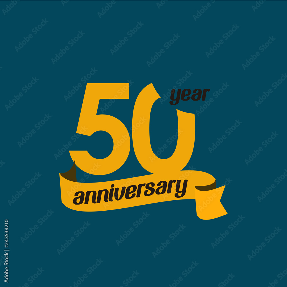 50 Year Anniversary Vector Template Design Illustration 50 Year Anniversary Vector Template Design Illustration