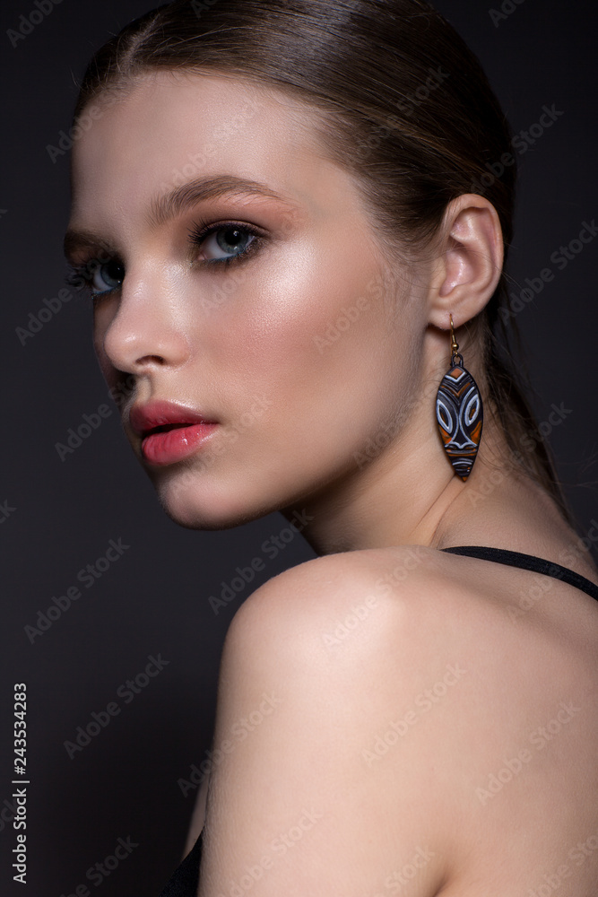 Portrait of a beautiful teen girl. Portrait of a beautiful teen girl.