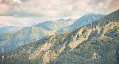 Pyrenees view from the Pla D Adet ski resort