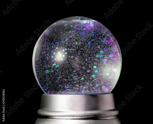 Snow Globe on black
