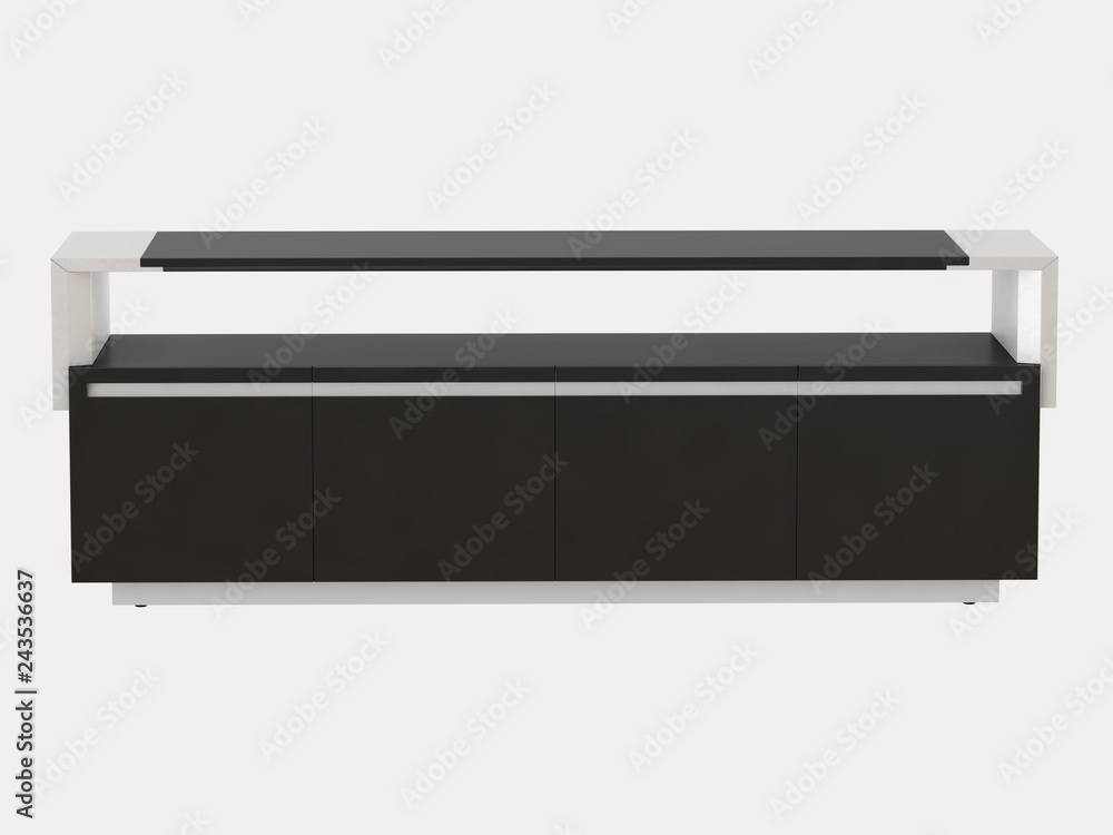Reception on a white background 3d rendering Reception on a white background 3d rendering
