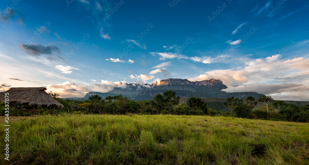 Beautiful view of the Auyantepuy. Canaima Natinal Park, Venezuela- Bolívar State
