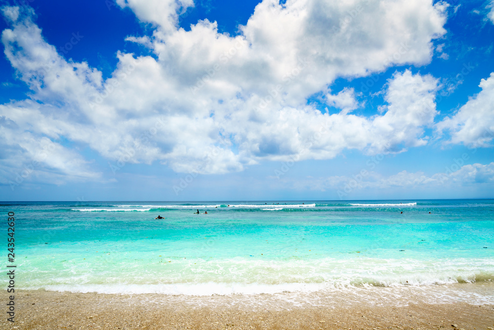 Fototapeta premium Beach Background. Clear Tropical Beach.