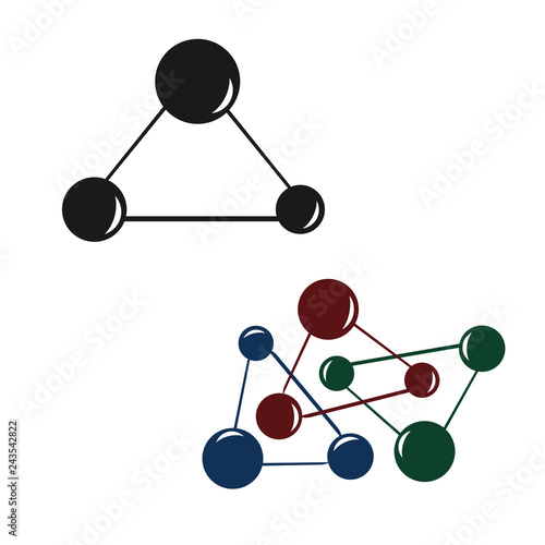 molecule icon vector illustration eps10.