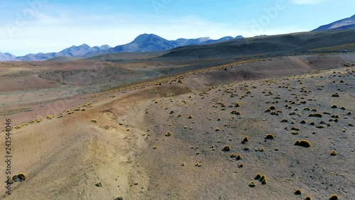 Flight over the andean altiplano & atacama desert